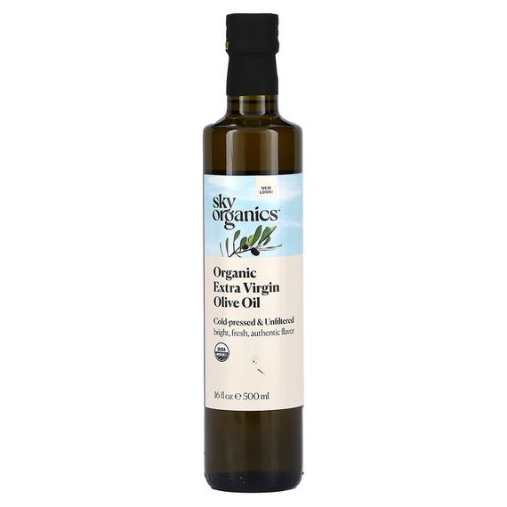 Sky Organics, Органическое греческое оливковое масло первого отжима, 500 мл (16,9 жидк. Унции)