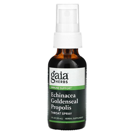 Gaia Herbs, Echinacea Goldenseal Propolis, Throat Spray, 1 fl oz (30 ml)