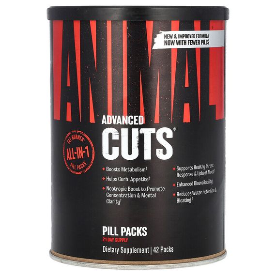 Animal, Cuts, Ripped &amp; Peeled, добавка для физической активности, 42 пакетика
