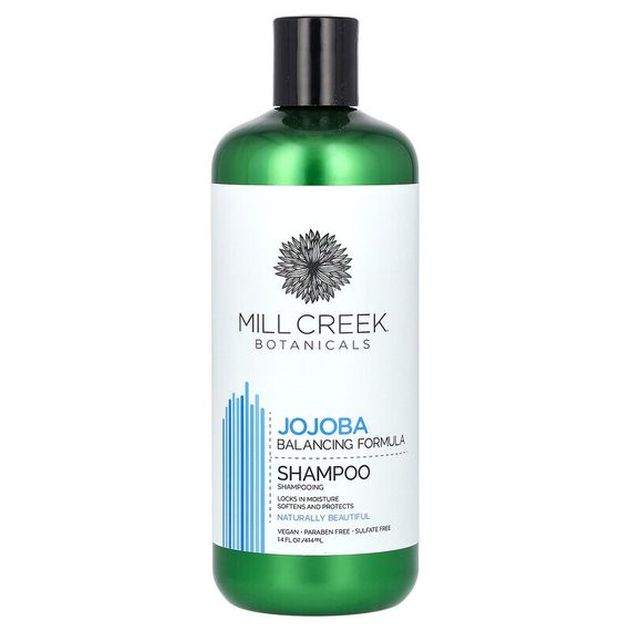 Mill Creek Botanicals, Jojoba Shampoo, Balancing Formula, 14 fl oz (414 ml)