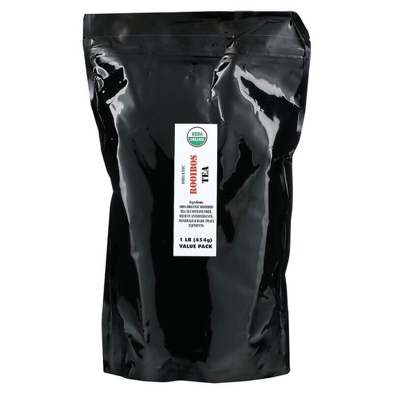 J&amp;R Port Trading, Organic Rooibos Tea (Органический чай ройбуш), без кофеина, 454 г (1 фунт)