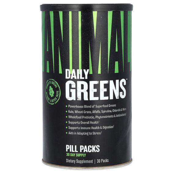 Animal, Greens, добавка с зеленью, 30 пакетиков