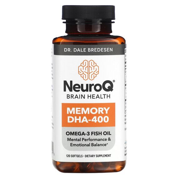 LifeSeasons, NeuroQ Brain Health, ДГК-400 для памяти, 120 мягких таблеток
