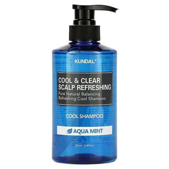 Kundal, Освежающий шампунь Cool &amp; Clear для кожи головы, вода с мятой, 500 мл (16,9 жидк. Унции)