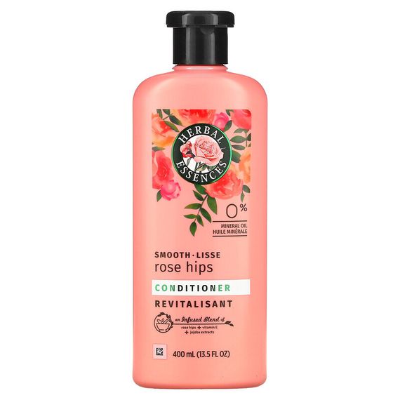 Herbal Essences, Smooth, кондиционер, шиповник, 13,5 жидких унций (400 мл)