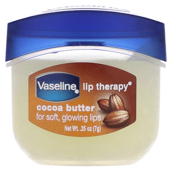Vaseline, уход для губ, какао-масло, 7 г (0.25 унций)