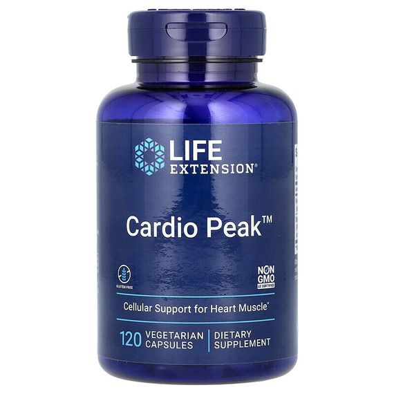 Life Extension, Cardio Peak, 120 вегетарианских капсул