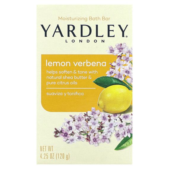 Yardley London, Увлажняющее мыло для ванн, лимонная вербена, 120 г (4,25 унции)