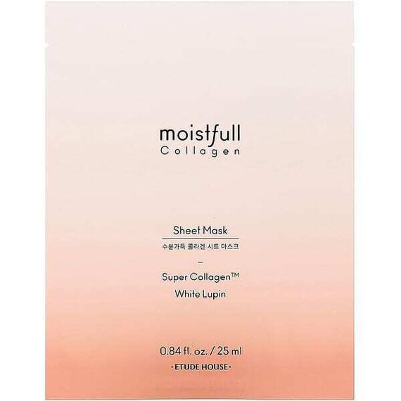 Etude, Moistfull Collagen, Beauty Sheet Mask, 1 Sheet, 0.84 fl oz (25 ml)