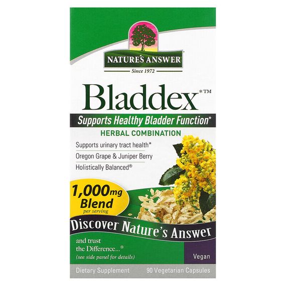 Nature&#39;s Answer, Bladdex, 500 мг, 90 вегетарианских капсул