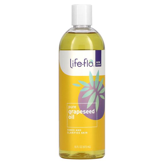 Life-flo, чистое масло из виноградных косточек, уход за кожей, 473 мл (16 жидк. унций)