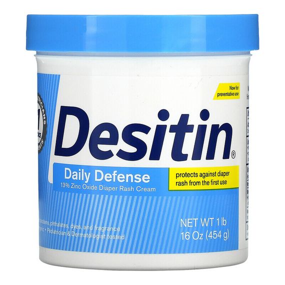 Desitin, крем для устранения опрелостей, ежедневная защита, 453 г (16 унций)