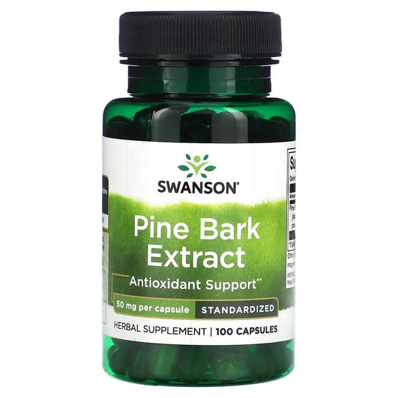 Swanson, Экстракт сосновой коры, 50 мг, 100 капсул
