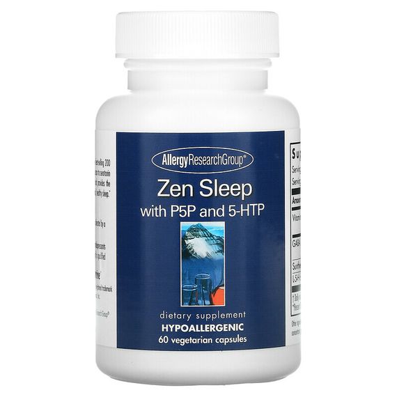Allergy Research Group, Снотворное Zen Sleep с P5P и 5-HTP, 60 вегетарианских капсул