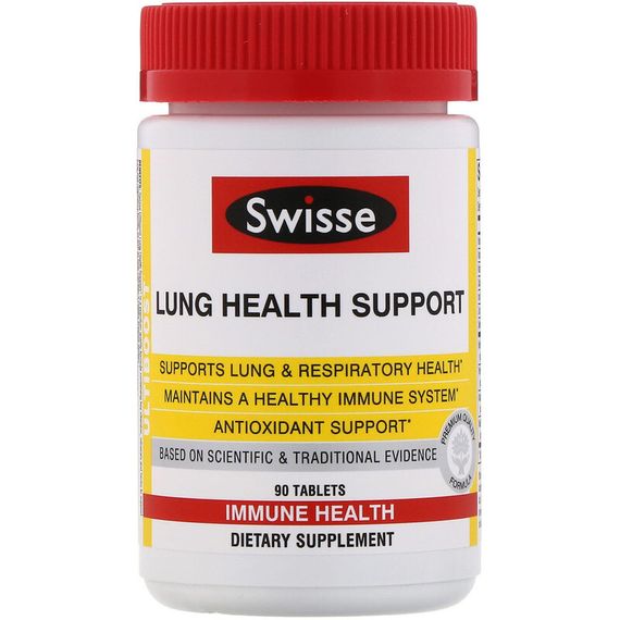 Swisse, Ultiboost, поддержка здоровья легких, 90 таблеток