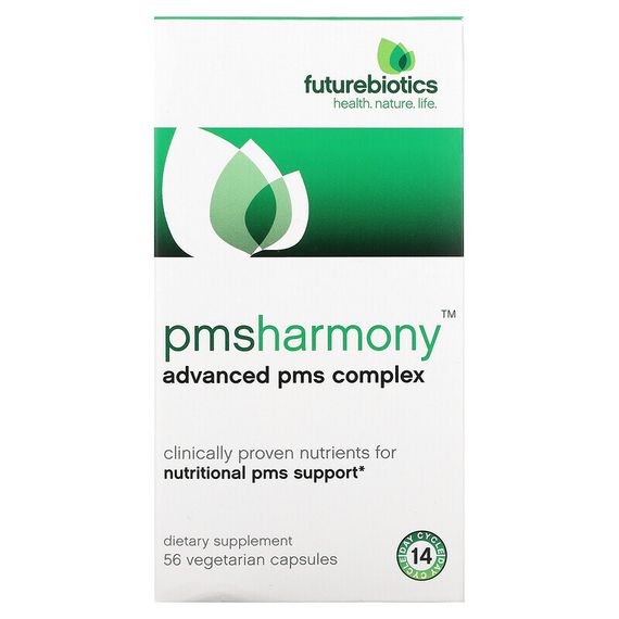 Futurebiotics, PMSHarmony, расширенный комплекс для ПМС, 56 вегетарианских капсул