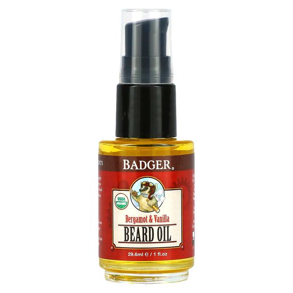 Badger Company, Navigator Class, Масло для бороды, бергамот и ваниль, 1 жидкая унция (29,6 мл)