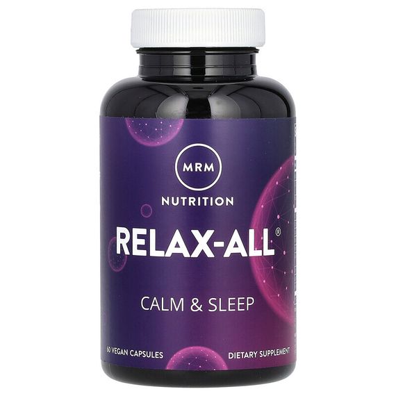 MRM Nutrition, Relax-All, Calm &amp; Sleep, для расслабления и сна, 60 веганских капсул
