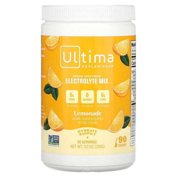 Ultima Replenisher, Смесь электролитов, лимонад, 315 г (11,1 унции)