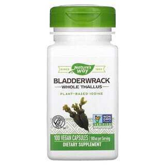 Nature&#39;s Way, Bladderwrack, Blasentang, 580 mg, 100 vegetarische Kapseln