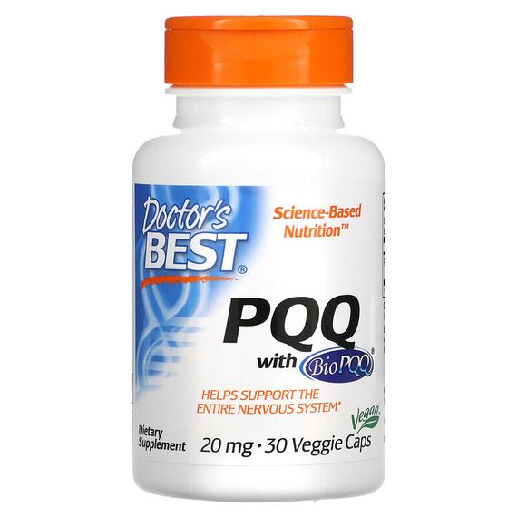 Doctor&#39;s Best, PQQ с BioPQQ, 20 мг, 30 вегетарианских капсул